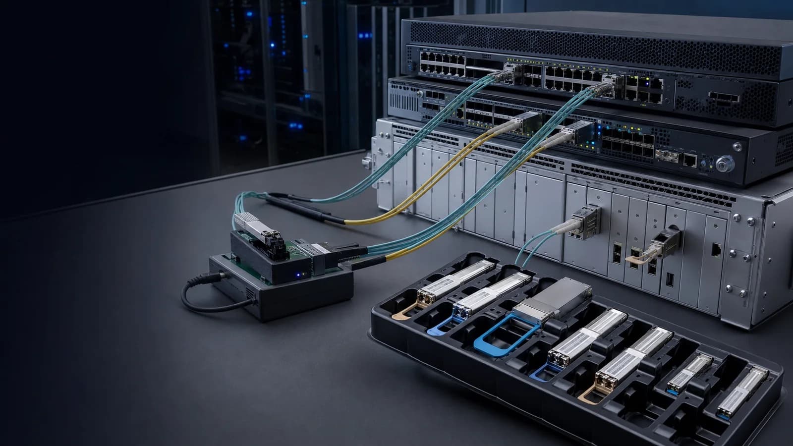 Illustrative network equipment test arrangement