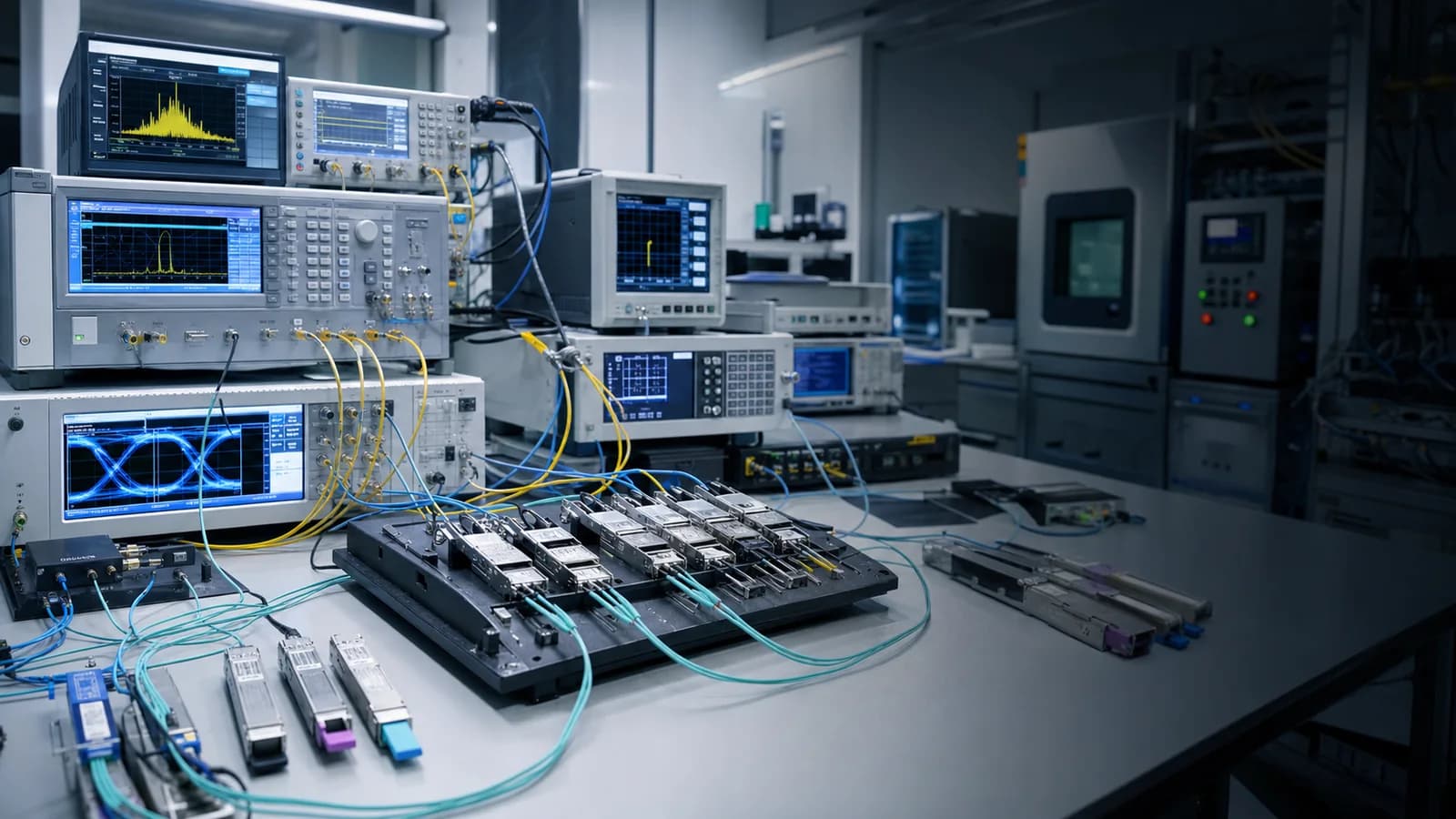 Fiberland optical module quality test laboratory