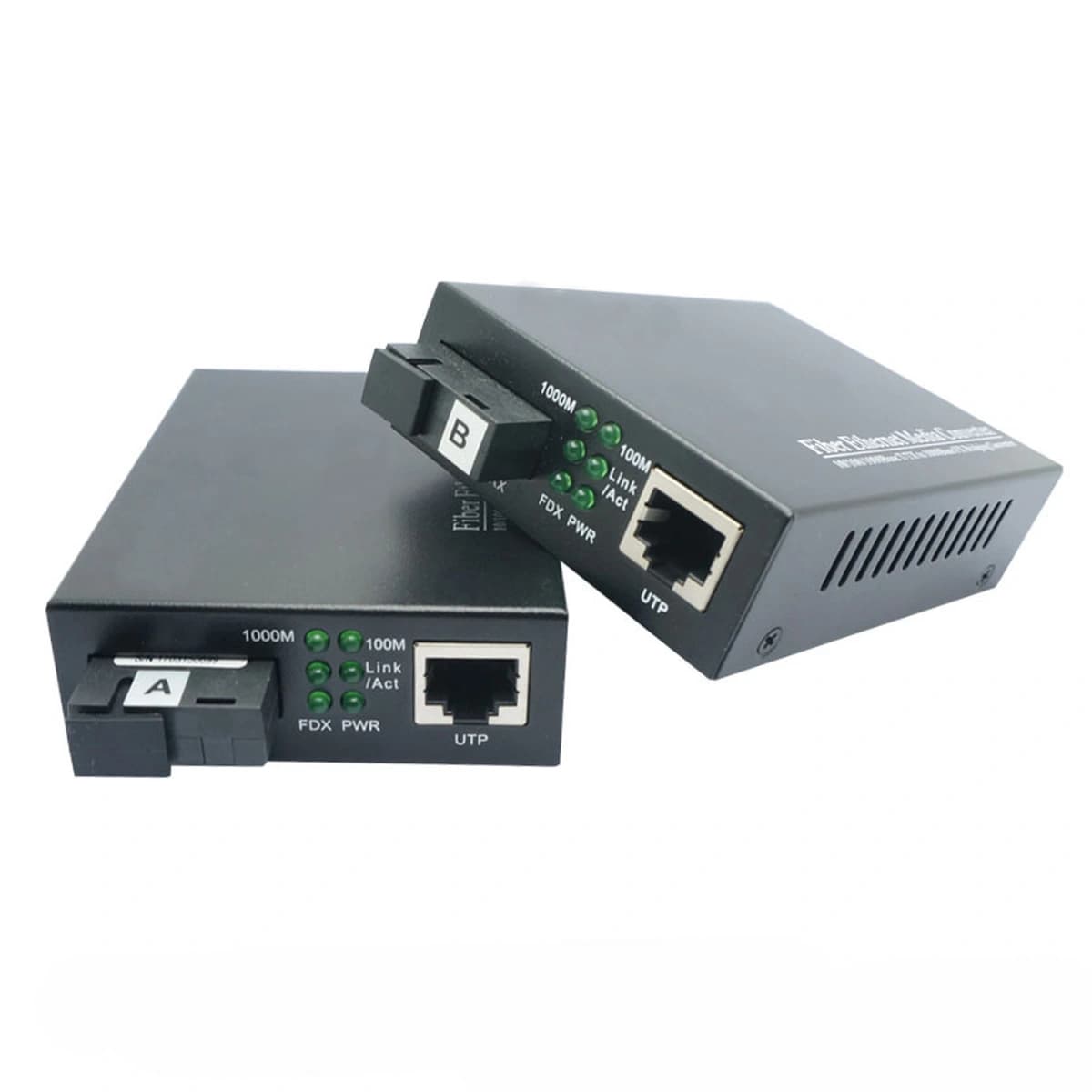 10/100/1000M BiDi Fiber Media Converter 1310/1550nm 40km SC/ST/FC SMF | FLD-MC-ASGE-WDM-SM-40A/B | Fiberland