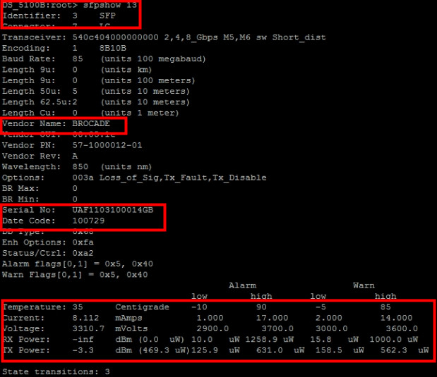 Cisco CLI — Show Interface Transceiver Details