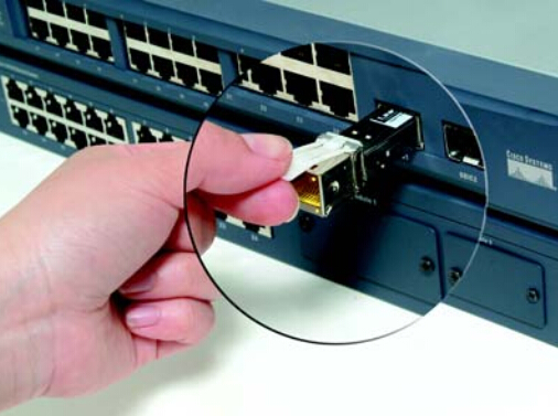 remove a copper SFP transceiver