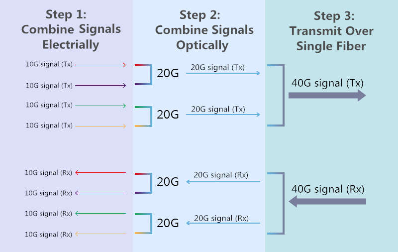 Cabling Options for 40G QSFP SR4 and 40G QSFP BiDi Transceivers